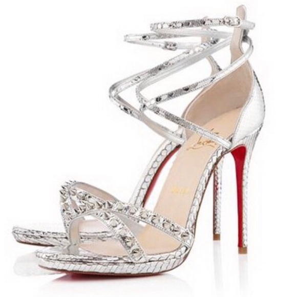 Christian Louboutin Shoes - SOLD!! ✨Authentic Christian Louboutin Monocronana Silver✨